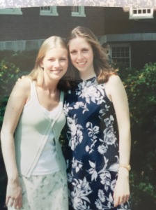Celebrating Erin's graduation from high school, circa 1997.